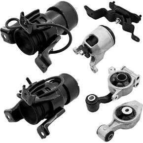 A7386 Mount Mount and Transmission Mount Set 6pcs لـ Infiniti QX60 2014-2020 ، JX35 2013 لنيسان مورانو 2015-2020 ، Pathfinder 2013-2016 3.5L 9808 9551 11270JA100 A435HY A4365HY EM5869