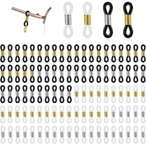 100 PCS سلسلة نهايات النظارات الموصل ، نظارات نظارات نظارات نظارات anti anti قابلة للتعديل قابلة للتعديل