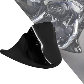 HDBUBALUS Motorcycle Front Fairing Fender Chin Spoiler Mudguard Protector Fit For Harley Sportster XL 883 1200 2014-2022 Gloss Black