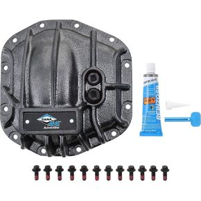 Spicer 10040651 Nodular Iron Rear Dana 44 and AdvanTEK Differential Cover Compatible with Select Wrangler JL - Gray
