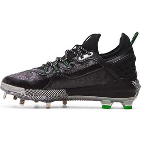 تحت Armor Men Ua Harper 8 Low St ST Cleats - عودة عالية الطاقة والجر في نهاية المطاف 10.5 الفضة المعدنية السوداء