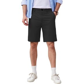 COOFANDY Men's Casual Shorts 9 Inch Flat Front Lightweight Summer Beach Vacation Shorts