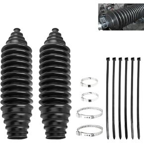 Car Rack and Pinion Boot Steering Rack Boot Tool Kit, Dustproof Silicone Inner Tie Rod Boot Set with Cable Ties Locking Clamps, Auto Inner Tie Rod Boot Accessories