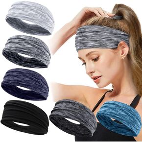 TERSE Workout Headbands for Women Non Slip Sweatbands Hair Band’s for Women Athletic Hair Sports Yoga Running Moisture Wicking Men Head Band
