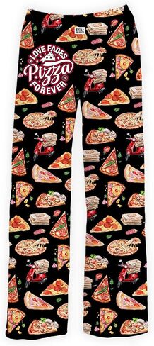 BRIEF INSANITY Funny Food Graphic Pajama Pants - Silky Lightweight, Comfy with Pockets - Soft Sleepwear for Men & Women in Kuwait