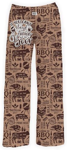 BRIEF INSANITY Funny Food Graphic Pajama Pants - Silky Lightweight, Comfy with Pockets - Soft Sleepwear for Men & Women in Kuwait