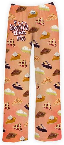BRIEF INSANITY Funny Food Graphic Pajama Pants - Silky Lightweight, Comfy with Pockets - Soft Sleepwear for Men & Women in Kuwait