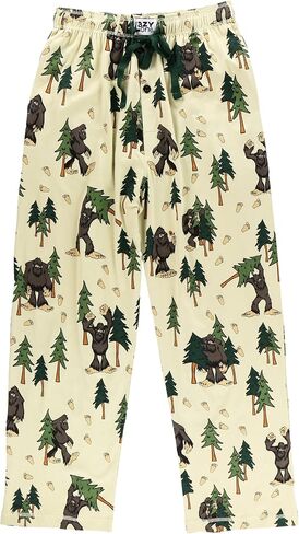 Lazy One Bear & Bigfoot Pajama Pants For Men, Men's Separate Bottoms, Lounge Pants, Funny, Humorous in Kuwait