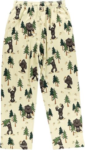 Lazy One Bear & Bigfoot Pajama Pants For Men, Men's Separate Bottoms, Lounge Pants, Funny, Humorous in Kuwait