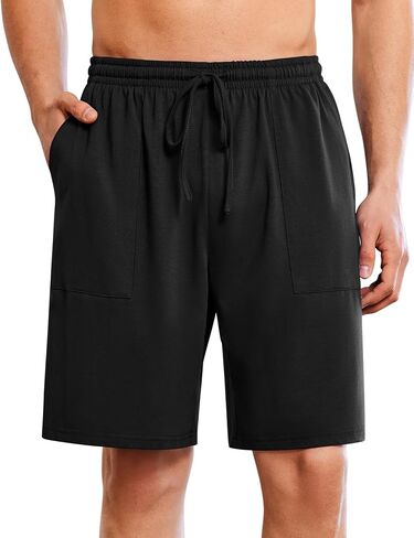 Ekouaer Men's Pajama Shorts Cotton Lounge Sleep Shorts Elastic Waist Sleepwear Pants with Pockets in Saudi Arabia