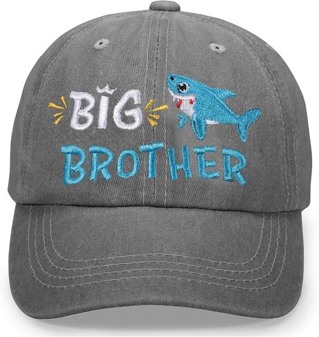 Cute Embroidered Baseball Caps for Kids - Adjustable Washed Distressed Vintage Cowboy Sun Hat for Boys & Girls Ages 3-8 in Kuwait