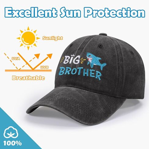 Cute Embroidered Baseball Caps for Kids - Adjustable Washed Distressed Vintage Cowboy Sun Hat for Boys & Girls Ages 3-8 in Kuwait