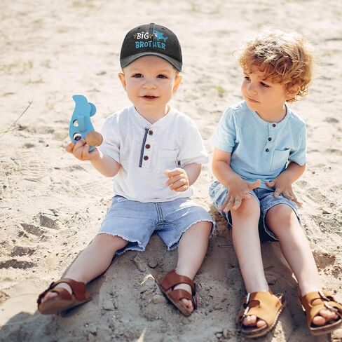 Cute Embroidered Baseball Caps for Kids - Adjustable Washed Distressed Vintage Cowboy Sun Hat for Boys & Girls Ages 3-8 in Kuwait