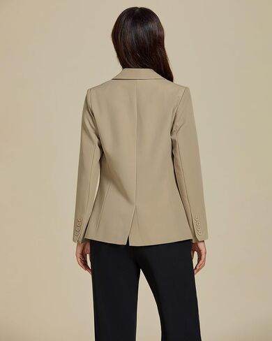 Luvamia Dary Blazers for Women Button Long Sleeve Label Business Outs Disualits Office Work Work Suit Ball مع جيوب in Saudi Arabia