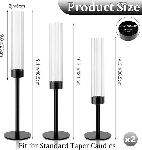 حاملي شموع إعصار الذهب ، مجموعة من 6 زجاجات زجاجية من الشمعة الشموع in Kuwait