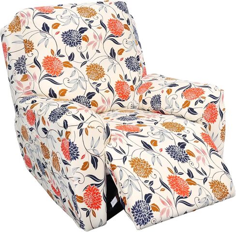 Eco-Ancheng Recliner Slipcovers 4-Pieces Recliner Chair Covers Lazy Boy Chair Covers Stretch Recliner Couch Covers Fitted Non Slip Reclining Slipcovers Furniture Protector for Recliner with Pocket in Kuwait