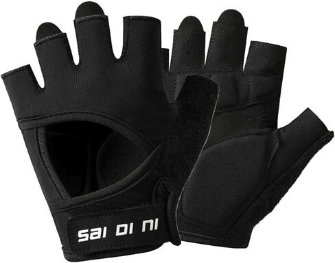 Men Women Half Finger Bike Gloves Cycling Mountain Biking Bicycle Gloves with Anti-Slip Shock-Absorbing Pad Sport Halfinger Gloves for Cycle Workout Training Outdoor Gym Kayak Fishing Gloves in Saudi Arabia