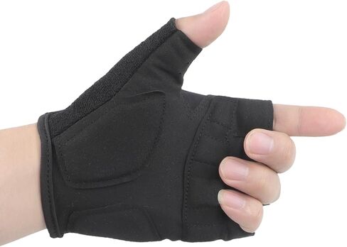 Men Women Half Finger Bike Gloves Cycling Mountain Biking Bicycle Gloves with Anti-Slip Shock-Absorbing Pad Sport Halfinger Gloves for Cycle Workout Training Outdoor Gym Kayak Fishing Gloves in Saudi Arabia
