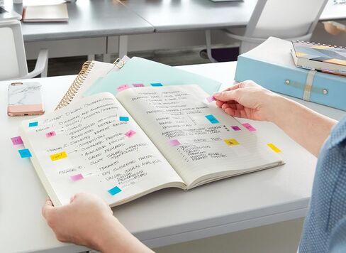 أعلام Post-it، موزع بمقبض مكتبي كبير الحجم 200/، بعرض 1 بوصة، أزرق (680-HVBE) in Kuwait