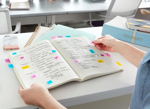 أعلام Post-it، موزع بمقبض مكتبي كبير الحجم 200/، بعرض 1 بوصة، أزرق (680-HVBE) in Kuwait