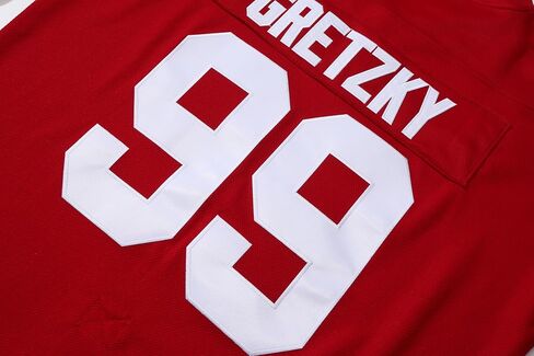 Youth #99 Gretzky Labatt Team Coupe Canada Cup Ice Hockey Jersey Stitched in Kuwait