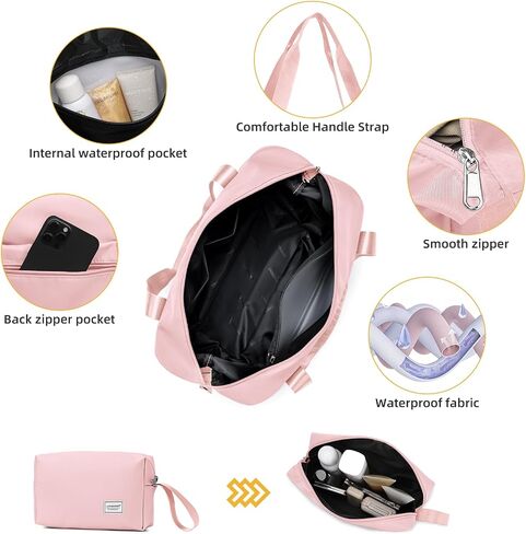 Larvender Carry On Luggage 22x14x9 Airline Airline Absorted ، 20 inclase Hardshell & Lightweight Pp على حقيبة للنساء مع عجلات الدوار Tsa قفل ، وردي فاتح in Kuwait