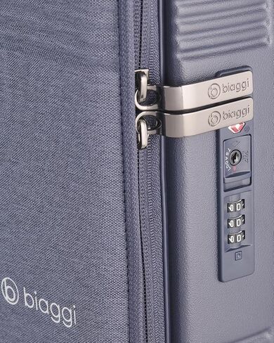 biaggi Runway Hybrid Expandable Underseat Carry-On – Lightweight TSA-Approved Polycarbonate Travel Bag, Perfect for Getaways & Long Weekends (Expandable Underseater, Navy Blue) in Saudi Arabia