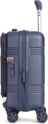 biaggi Runway Hybrid Expandable Underseat Carry-On – Lightweight TSA-Approved Polycarbonate Travel Bag, Perfect for Getaways & Long Weekends (Expandable Underseater, Navy Blue) in Saudi Arabia