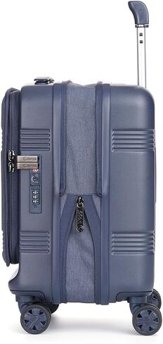 biaggi Runway Hybrid Expandable Underseat Carry-On – Lightweight TSA-Approved Polycarbonate Travel Bag, Perfect for Getaways & Long Weekends (Expandable Underseater, Navy Blue) in Saudi Arabia