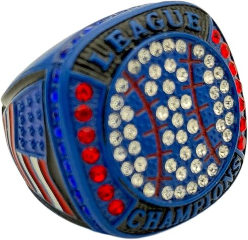 Discount Sports Rings Softball League Championship Ring, Premium Baseball Ring/Assorted Colors/Team Awards/Tournament Rings in Kuwait