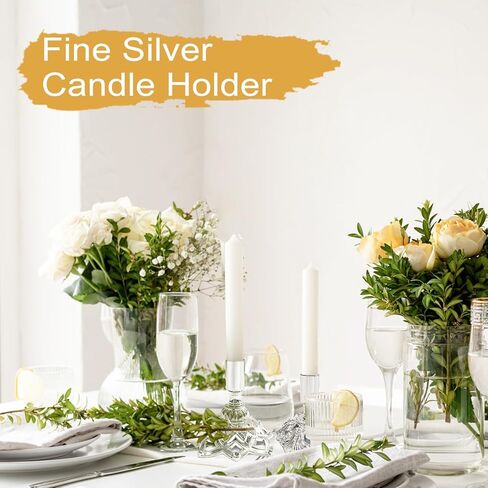 Candlestick Holders,Taper Candle Holder for Candlesticks Gold Brass Vintage Candle Metal Stick Candle Holders for Fireplace, Party, Dining,Wedding Decor,Fits 3/4 inch Thick Candle(Set of 2Pcs) in Kuwait