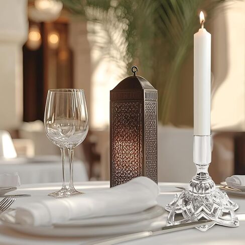 Candlestick Holders,Taper Candle Holder for Candlesticks Gold Brass Vintage Candle Metal Stick Candle Holders for Fireplace, Party, Dining,Wedding Decor,Fits 3/4 inch Thick Candle(Set of 2Pcs) in Kuwait