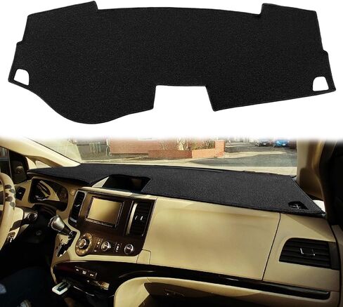 Dash Cover Mat Custom Fit for Toyota Sienna 2004-2010, Dashboard Cover Pad Carpet Protector (Dark Gray) F99 in Saudi Arabia