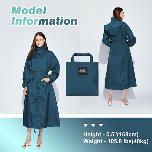 معاطف أمطار طويلة للسيدات سترة المطر المضاد للماء in Kuwait