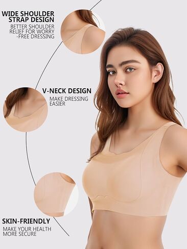 Post Mastectomy Bra for Women, Mastectomy Bra with Pockets, Post Surgery Bra for Breast Prosthesis Breast Forms in Saudi Arabia