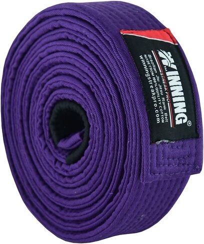 BJJ Jiu Jitsu Belt - Brazilian Jiu Jitsu Belt Cotton Fabric Adult BJJ Belts Martial Arts Belts in Saudi Arabia