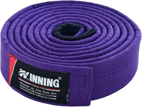 BJJ Jiu Jitsu Belt - Brazilian Jiu Jitsu Belt Cotton Fabric Adult BJJ Belts Martial Arts Belts in Saudi Arabia