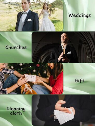 Mantieqingway Pocket Square Holder for Men Solid Color Pocket Squares Handkerchiefs for Men Formal Wedding Church Travely in Saudi Arabia