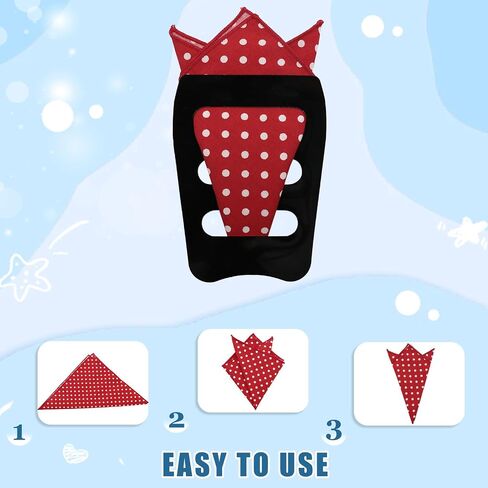 Pocket Squares for Men, Polka Dots Cotton Men's Handkerchiefs with Pocket Square Holder for Wedding Party Daily Suit in Saudi Arabia