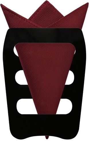 Mantieqingway Pocket Square Holder for Men Solid Color Pocket Squares Handkerchiefs for Men Formal Wedding Church Travely in Saudi Arabia