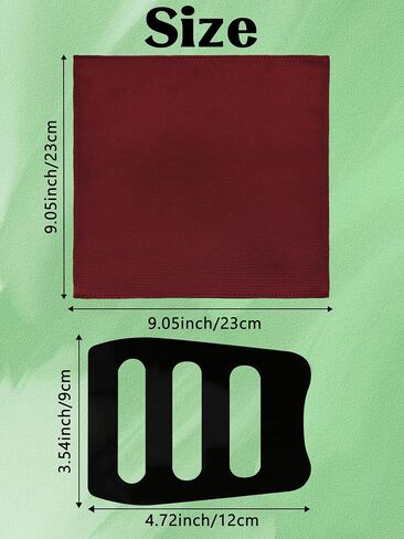 Mantieqingway Pocket Square Holder for Men Solid Color Pocket Squares Handkerchiefs for Men Formal Wedding Church Travely in Saudi Arabia