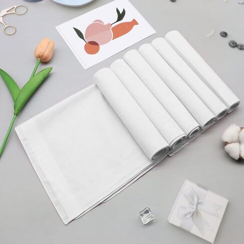 Men's Cotton Handkerchiefs Solid Color Pocket Squares for Men Soft Suit Pocket Square Hanky in Saudi Arabia