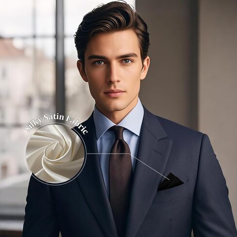 Prefolded Pocket Squares for Men, Triangles Men's Handkerchiefs Pocket Square on Card for Suit Jacket Tuxedo in Saudi Arabia