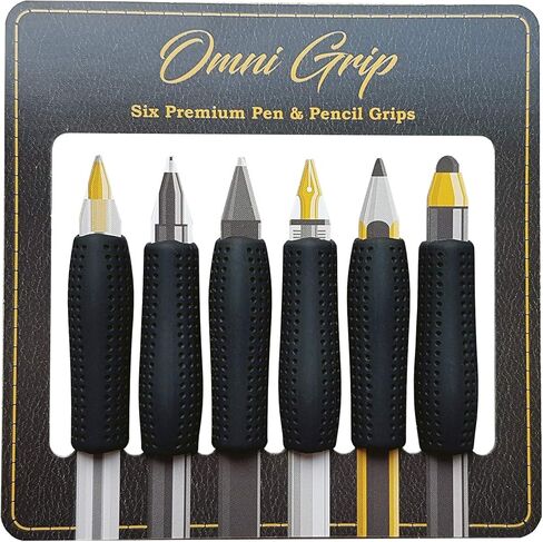 مجموعة Omni Grip مكونة من 6 مقابض مريحة ممتازة، مثالية لأقلام Apple وقلم Apple Pencil 2 وأقلام الرصاص والأقلام الرصاص in Saudi Arabia