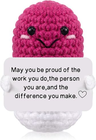 Nurse Gift Pharmacy Gift Crochet Pill Doll CNA Week Nurse Appreciation Keepsake with Inspirational Card Smiling Face for Women Pharmacist Doctor RN LPN Office Decor Party Favor(Blue) in Saudi Arabia