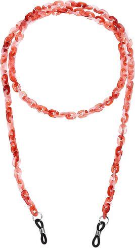 uxcell Eyeglass Chains for Women, Resin Eyeglass Holder Chains Adjustable Sunglasses Lanyards Holder Chains in Kuwait