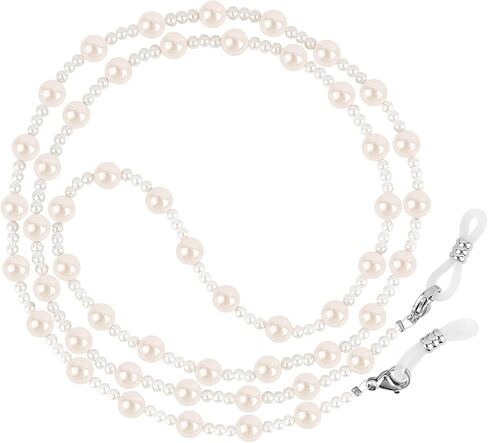 BILIONE Pearl Beaded Eyeglass Chains for Women and Men, Eye Glasses Strap Around Neck, Sunglass Holder Hanger Lanyards in Kuwait