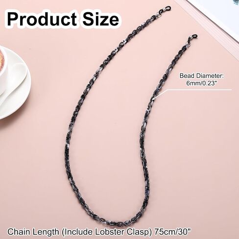 uxcell Eyeglass Chains for Women, Resin Eyeglass Holder Chains Adjustable Sunglasses Lanyards Holder Chains in Kuwait