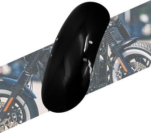 Motorcycle Short Front Fender Mudguard 13 5/8" Metal Iron Fit For Harley Sportster Forty Eight 48 XL1200X XL 1200 2010-2020 (Gloss Black) in Kuwait