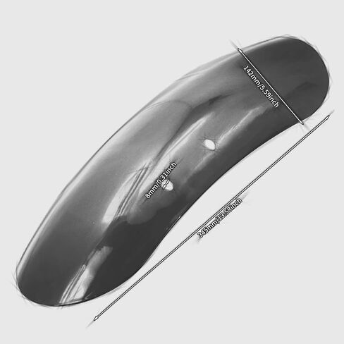Motorcycle Short Front Fender Mudguard 13 5/8" Metal Iron Fit For Harley Sportster Forty Eight 48 XL1200X XL 1200 2010-2020 (Gloss Black) in Kuwait
